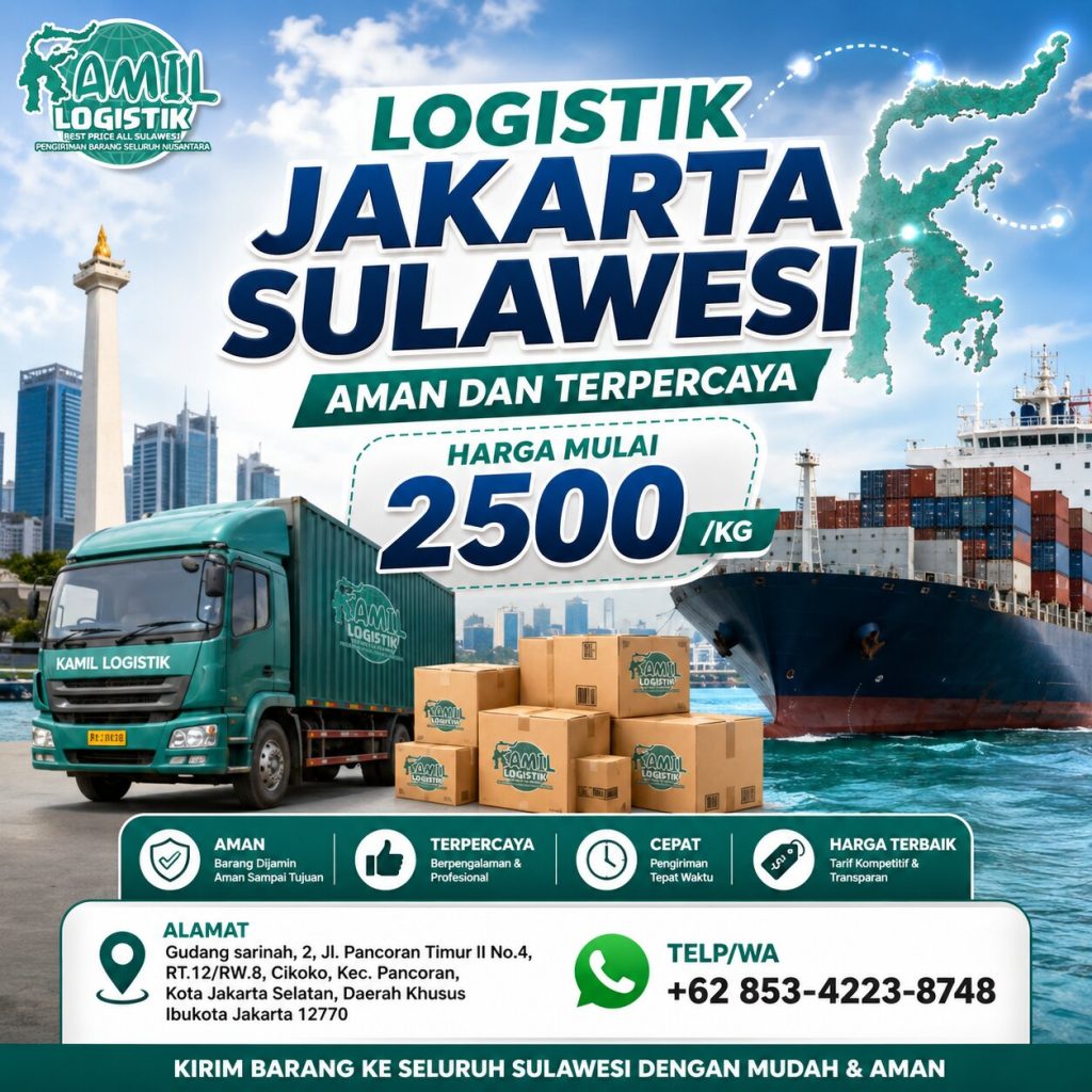 Logistik Jakarta Sulawesi 2500/kg