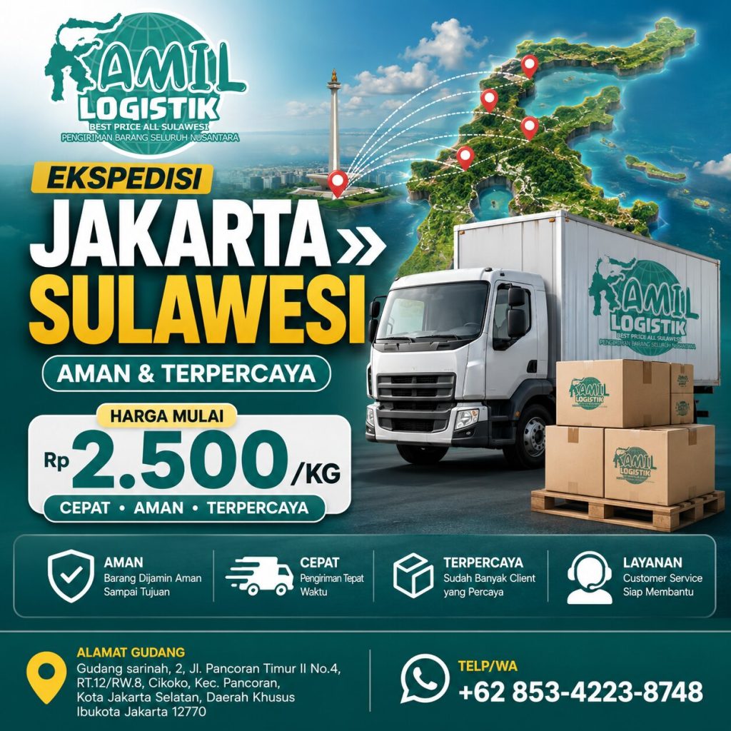 Ekspedisi Jakarta Sulawesi 2500/kg