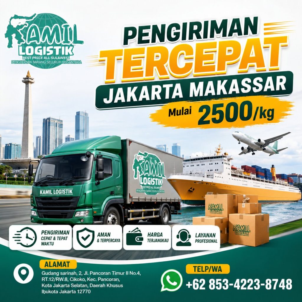 Pengiriman Tercepat Jakarta Makassar