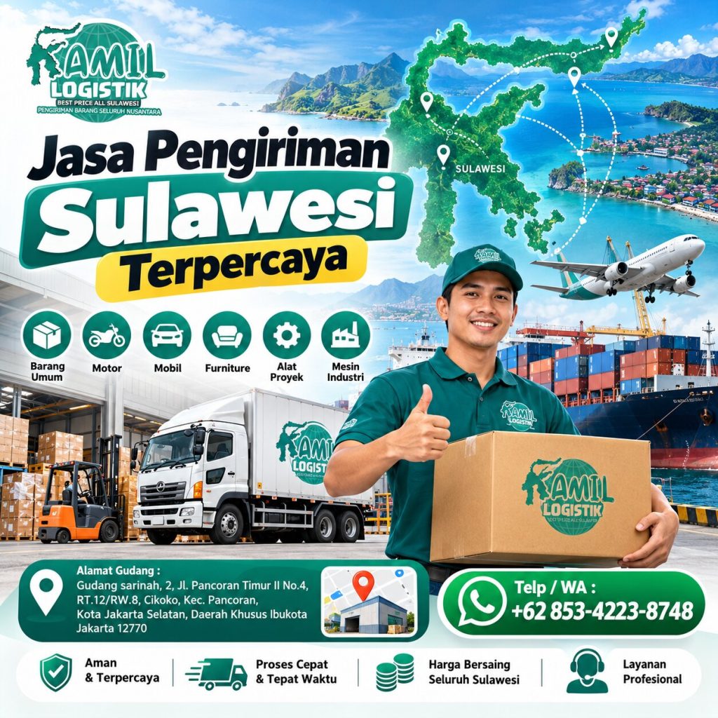 Jasa Pengiriman Sulawesi Terpercaya