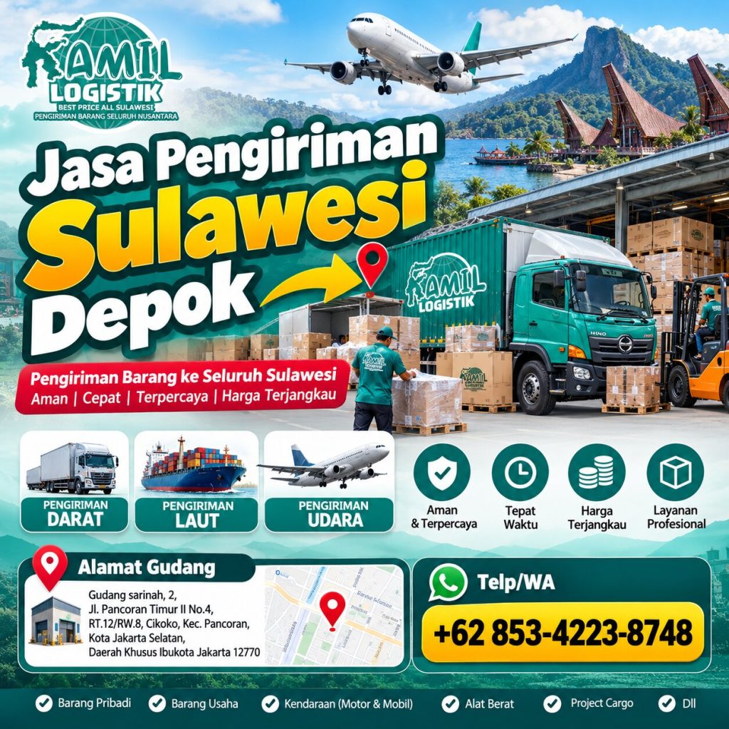 Jasa Pengiriman Sulawesi Depok