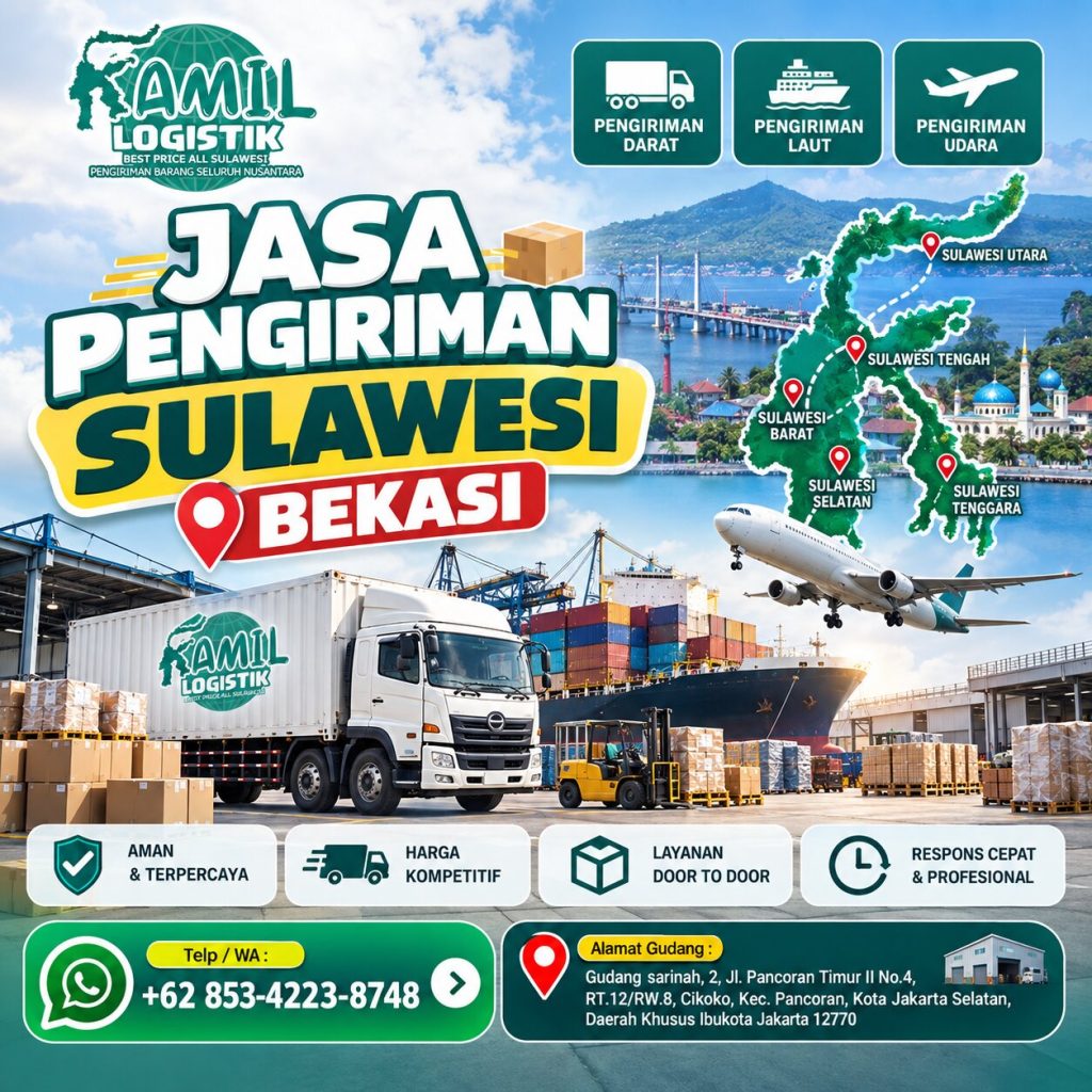 Jasa Pengiriman Sulawesi Bekasi